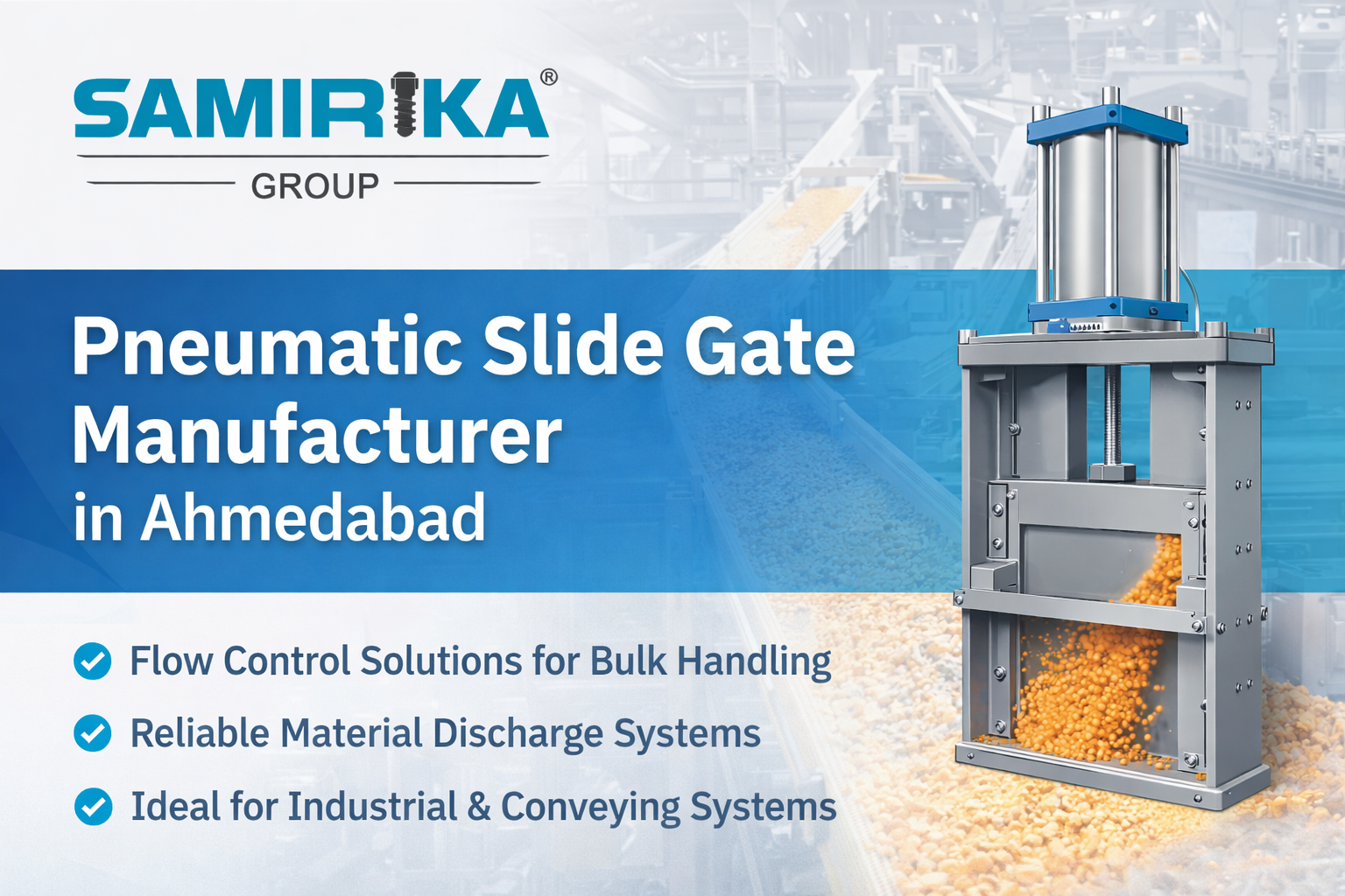 Pneumatic Slide Gate Manufacturer in Ahmedabad