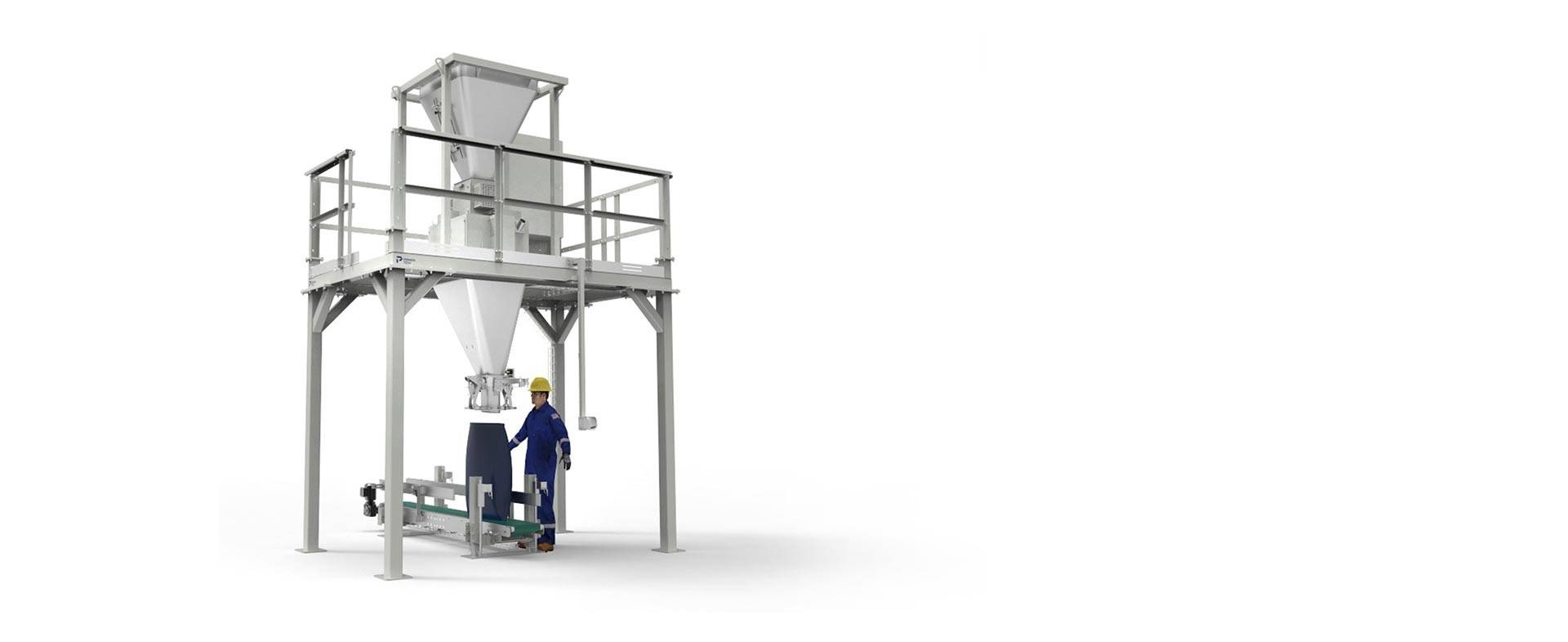open mouth bagging machine for calcium chloride 